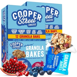 Blueberry Pomegranate Granola Bakes (24 Bars) - Individually Wrapped Soft and Ch - Picture 1 of 12
