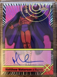 2025 X-Men '97 Topps Finest Matthew Waterson as Magneto Actor Auto No. VA-WM - Bild 1 von 3