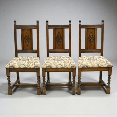 Old Charm Dining Chairs 3 Yorke Range Light Oak Model 2148 FREE UK Delivery* - Image 1 of 4
