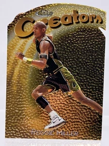 Reggie Miller 1997-98 Topps Finest Creators RARE Die Cut Gold Card #318 Pacers - Bild 1 von 2