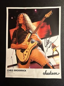 Megadeth Guitarist CHRIS BRODERICK Signed Autographed 8x10 Photo reprint - Picture 1 of 5