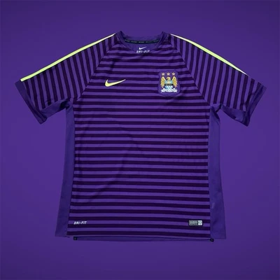 Manchester City 2014/15 Training Purple Jersey Men XXL 636185-520 21x27.5 - Image 1 of 4