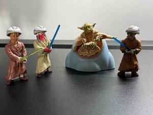 Star Wars Jedi Padawan Younglings & Master Yoda 3,75 4 Stück - Bild 1 von 5