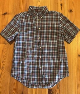 Polo Ralph Lauren Boys Plaid Button Down Shirt XL 18/20 Dress Up - Picture 1 of 6
