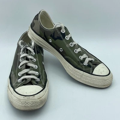 CARHARTT WIP Converse Chuck Taylor 70 Low Sneakers Camo Womens 8.5 Streetwear - Image 1 of 4