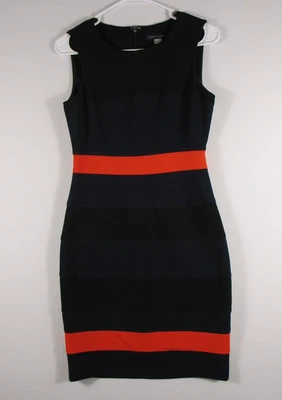 Tommy Hilfiger Mujer Midi Buceo Crepé Vaina Vestido Sin Mangas Talla 2 Multicolor Foto 1 de 4