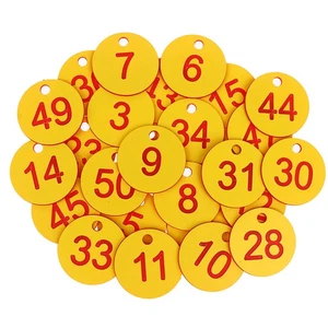 100Pc Numbered Sign Labels Beehive Tags Livestock Beekeeping Supply Red Bee Hive - Picture 1 of 30