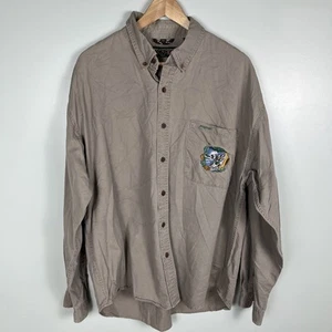 Camicia uomo Jansport vintage anni 90 bottoni outdoor taglia XL tela cotone manica lunga - Foto 1 di 13