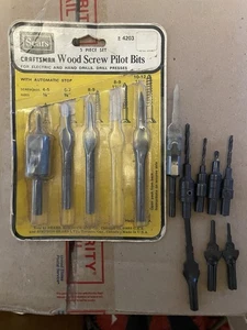 Sears Craftsman Holzschraube Pilot Bits 9-4203 und andere lose Bits Posten - Bild 1 von 12