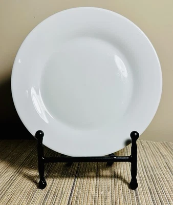 Buffet Plates For Weddings And Holiday Parties. Solid White Porcelain 7.25” - Image 1 of 2