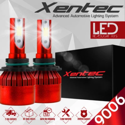 XENTEC LED HID Headlight kit 9006 White for 1992-1999 GMC K1500 Suburban - Image 1 of 4
