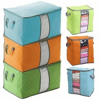 Foldable Storage Bag Clothes Pouches Quilt Blanket Sweater Box Closet Organ X7Y2