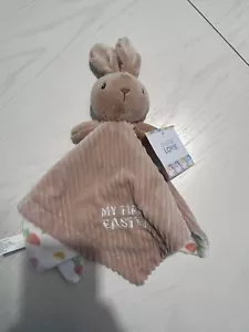 NUEVO CON ETIQUETAS "Mi Primera Pascua" Lovie Peluche Conejito Bebé Juguete Peluche Zanahoria Bronceado - Imagen 1 de 6