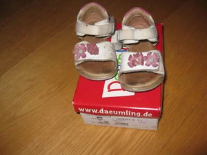Däumling Sandalen Gr. 23 weiß Mädchen Weite S schmal echt Leder Lauflernschuhe - Bild 1 von 6