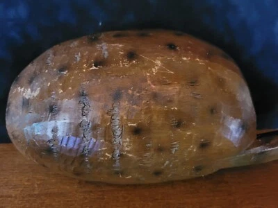 Primative Antique 18th 19th C  original wood ladle Hand carved Colonial Painted - Image 1 of 4