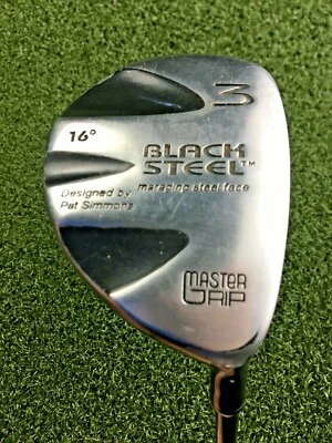 Master Grip Black Steel Strong 3 Wood 16* / RH ~41.25" / Ladies Graphite /gw3737 - Image 1 of 4