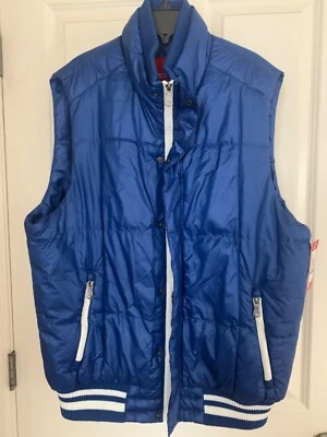 NEW NWT IZOD Men's Quilted Puffer Vest  Mazerine Blue - Image 1 of 4