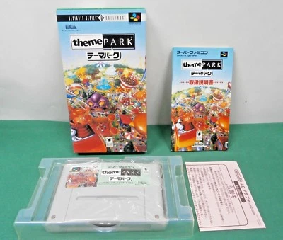 SNES - THEME PARK - New. Unused. popular SLG. Super famicom. Japan Game. 15668 - Image 1 of 4