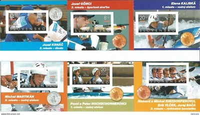 Slovakia 2004 Athens Olympic Medal winners MNH booklet  - Image 1 of 3