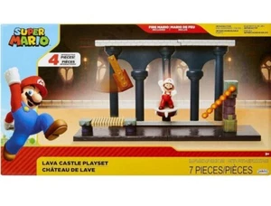World of Nintendo Interactive Super Mario Lava Castle Playset 7-pieces jakks NEW - Picture 1 of 3
