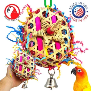 Bonka Bird Toys 2327 Star Basket Small Foraging Bird Toy Cages Cockatiel Conure - Picture 1 of 7
