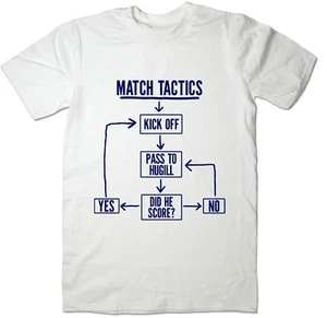 Camiseta de fútbol americano Match Tactics, Pass to Hugill - Divertida Preston North End FC - Imagen 1 de 4