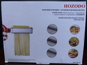 Kitchen 3-Piece Pasta Roller and Cutter Set for KitchenAid Stand NEW - Picture 1 of 4
