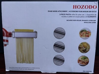 Juego de 3 rodillos y cortadores de pasta de cocina para soporte KitchenAid NUEVO Foto 1 de 4