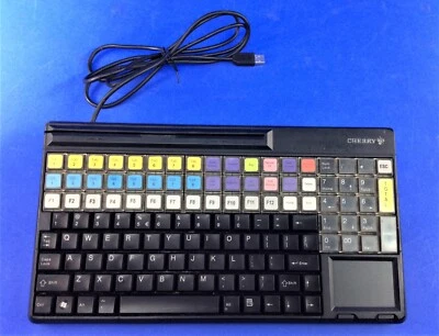 Cherry  SPOS G86-61401EUADAA- /00, 123-Key, USB Keyboard w/ Touchpad  - Tested - Image 1 of 2