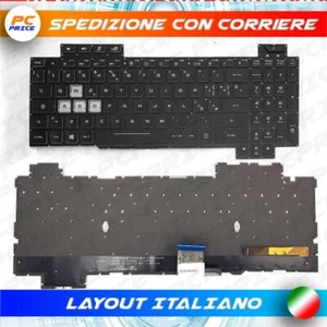 TASTIERA ASUS ROG STRIX GL504GM GL504GS NERA TASTI BIANCHI - Afbeelding 1 van 1