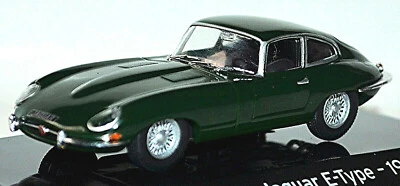 Superdeportivos Jaguar E-Type cupé de 3,8 litros 1961-64 verde de carreras británico 1:43 Foto 1 de 4