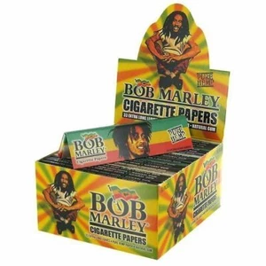 Bob Marley Roll Paper Pure Hemp Natural Gum 33 Extra Long Sheets 10 Books - Picture 1 of 7