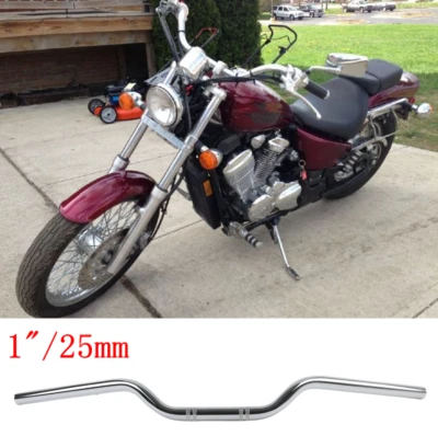 Manillar 1" barra de arrastre para Honda Shadow VT ACE Aero Sabre Spirit VLX 600 750 1100 Foto 1 de 4