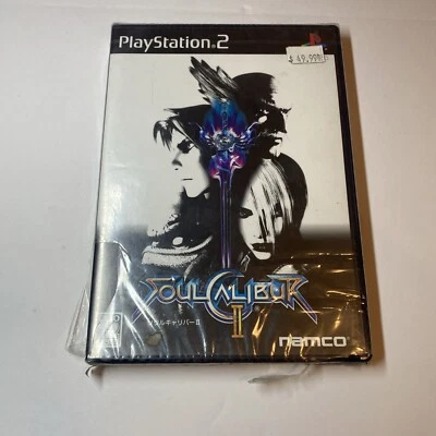 Soul Calibur II PS2 Sealed - Japanese Import, Fighting Damaged Seal US SELLER - Image 1 of 4