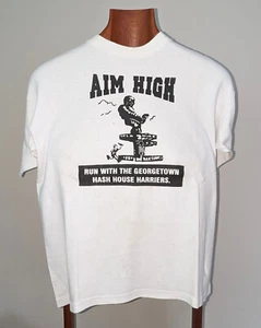Vintage 1998 Georgetown Guyana Hash House Harriers 340th run T-shirt "Aim High" - Picture 1 of 2