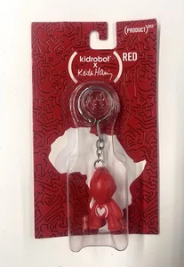 NUEVO Kidrobot X Keith Haring ROJO Llavero/Llavero Producto Rojo Llavero Sellado - Imagen 1 de 3
