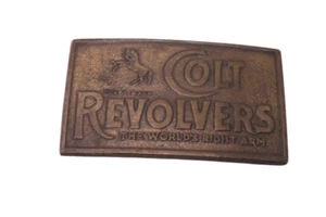 Colt Revolvers Brass Belt Buckle - Picture 1 of 3