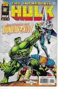 °THE INCREÍBLE HULK #449 THUNDERBOLTS PRIMERA APARICIÓN° Llave Artículo de Coleccionista RARO - Imagen 1 de 3