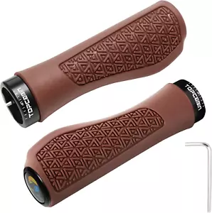 Aluminum Lock-On Bike Handlebar Grips, Cushion Vibrations, Mountain MTB BMX - Picture 1 of 12