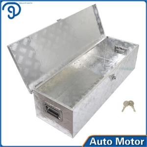 39" x 13" x 10" Aluminum Tool Box ATV Trailer Tongue Truck Bed Underbody - Picture 1 of 11