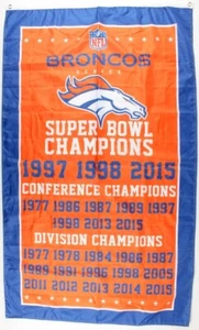 Broncos Super Bowl Champions 36x60 Banner - Picture 1 of 1