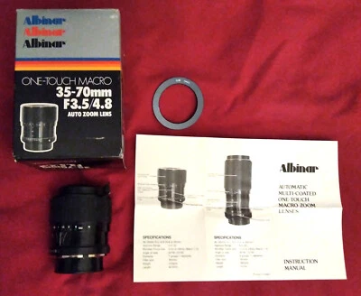 ALBINAR ADG 35-70mm F3.5/4.8 Auto Zoom Lens Minolta - Image 1 of 4