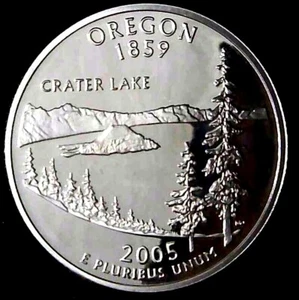 2005-S 25C State Quarter Oregon GDC Proof 90% Silver 22stt1001-3 - Picture 1 of 2