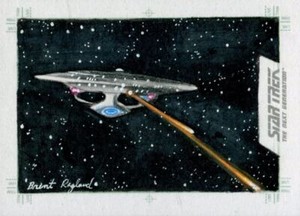 Star Trek TNG Portfolio Prints Sketch By Brent Ragland