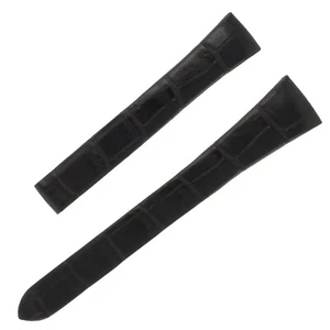 Cartier KD2AIK97-S07 19 mm - 12 mm Semi Matt Black Alligator Leather Watch Band - Picture 1 of 2