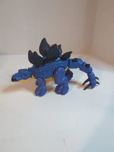 2020 Imaginext Jurassic World Dominion Blue Stegosaurus Mattel Swinging Tail 8” - Picture 1 of 6