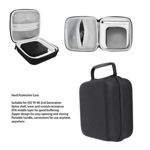 Hard Travel Case For Ios Tv 4K 2Nd Generation Waterproof Nylon Eva Protectiv AM - Afbeelding 1 van 22