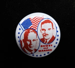 De colección Dewey & Warren Reprod. Pin 1 1/8" Campaña Presidente de Estados Unidos 1980 - Imagen 1 de 6