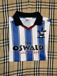Disney Oswald der glückliche Hase gestreiftes Fußball Trikot Herren Medium 100 Jubiläum - Bild 1 von 8
