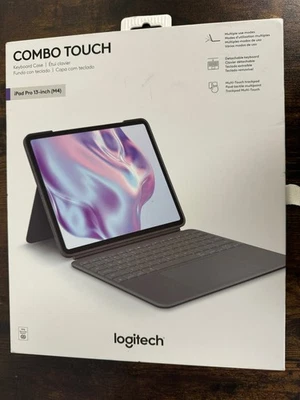 New Sealed Logitech COMBO TOUCH keyboard Folio FOR iPad PRO 13-inch M4 Black - Image 1 of 3